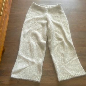 Comfortable wide leg wool sweats